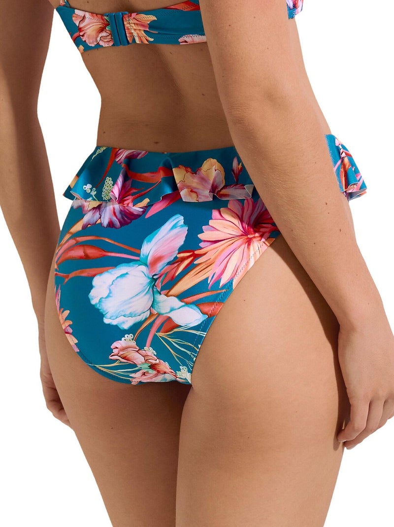 Bikinitop met hoge taille rimini Blauw - Kiabi
