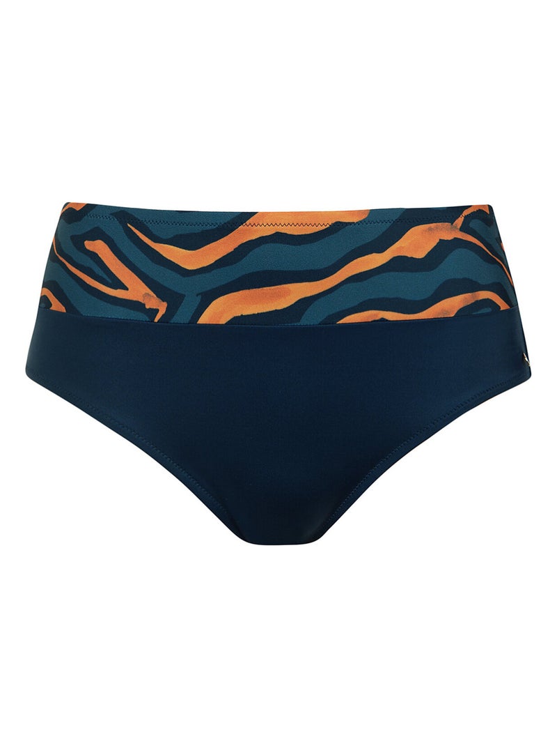 Bikinitop met hoge taille tanzania Blauw - Kiabi