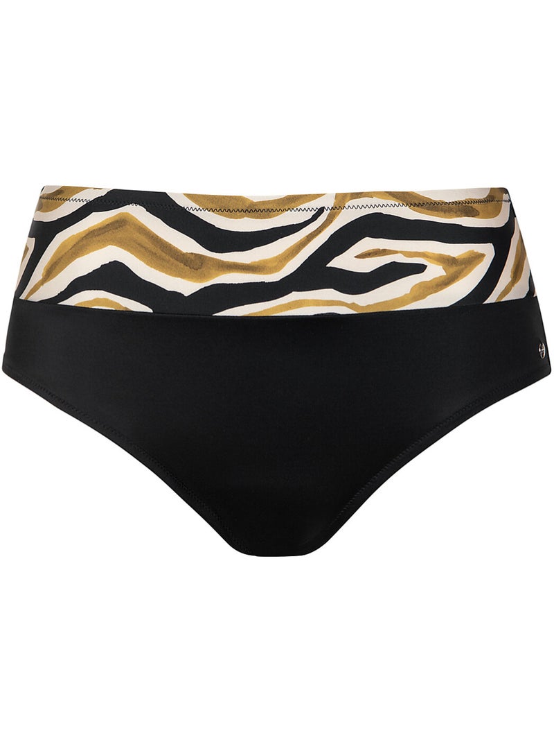 Bikinitop met hoge taille tanzania Zwart - Kiabi