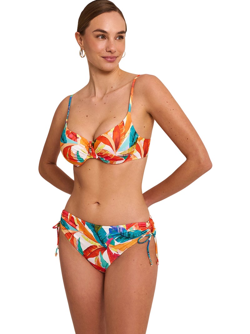Bikinitop met omsluitende pasvorm oasis Wit - Kiabi