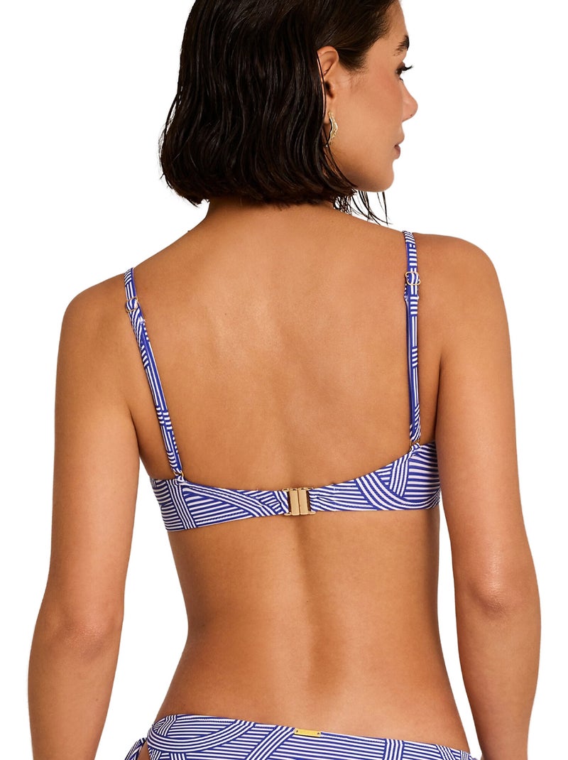 Bikinitop met omsluitende pasvorm reverie Blauw - Kiabi