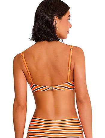 Bikinitop met omsluitende pasvorm sailor