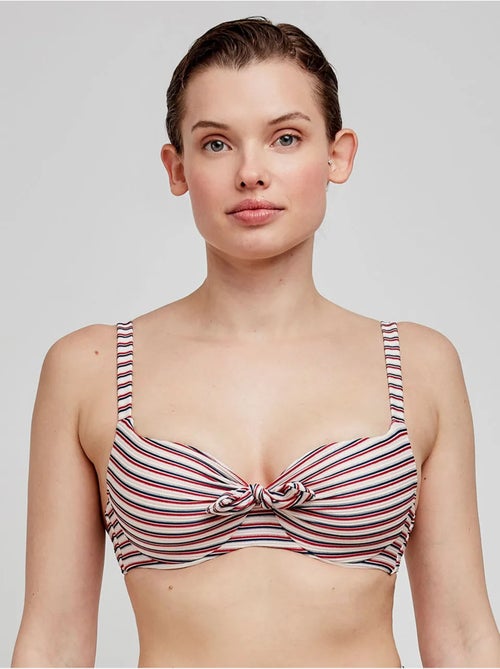 Bikinitop met print strepen capaciteit - Kiabi