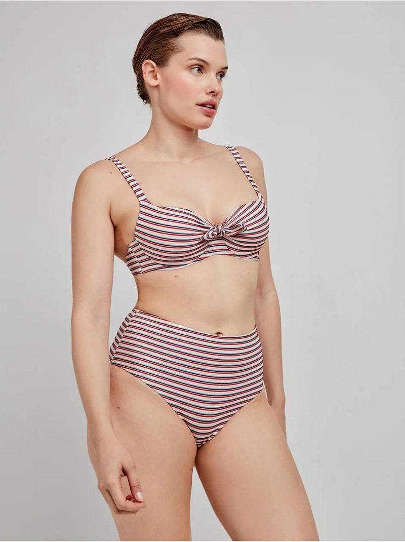 Bikinitop met print strepen capaciteit Multicolor - Kiabi