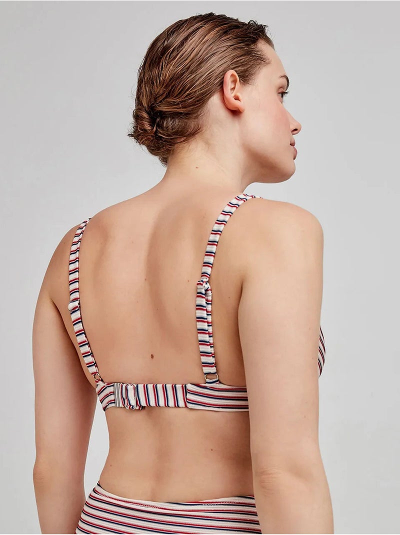 Bikinitop met print strepen capaciteit Multicolor - Kiabi