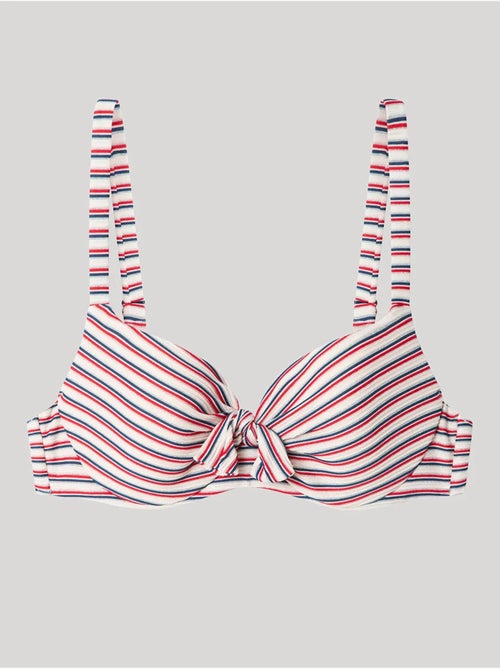 Bikinitop met print strepen capaciteit - Kiabi