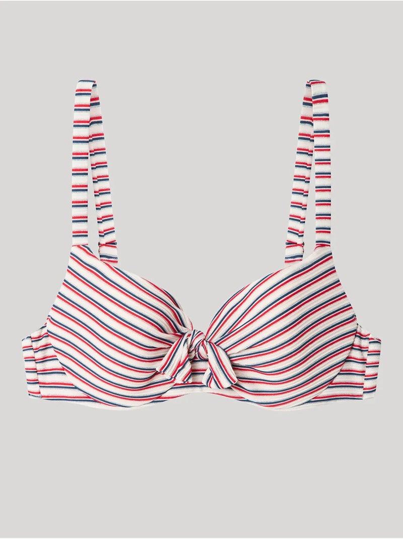 Bikinitop met print strepen capaciteit Multicolor - Kiabi