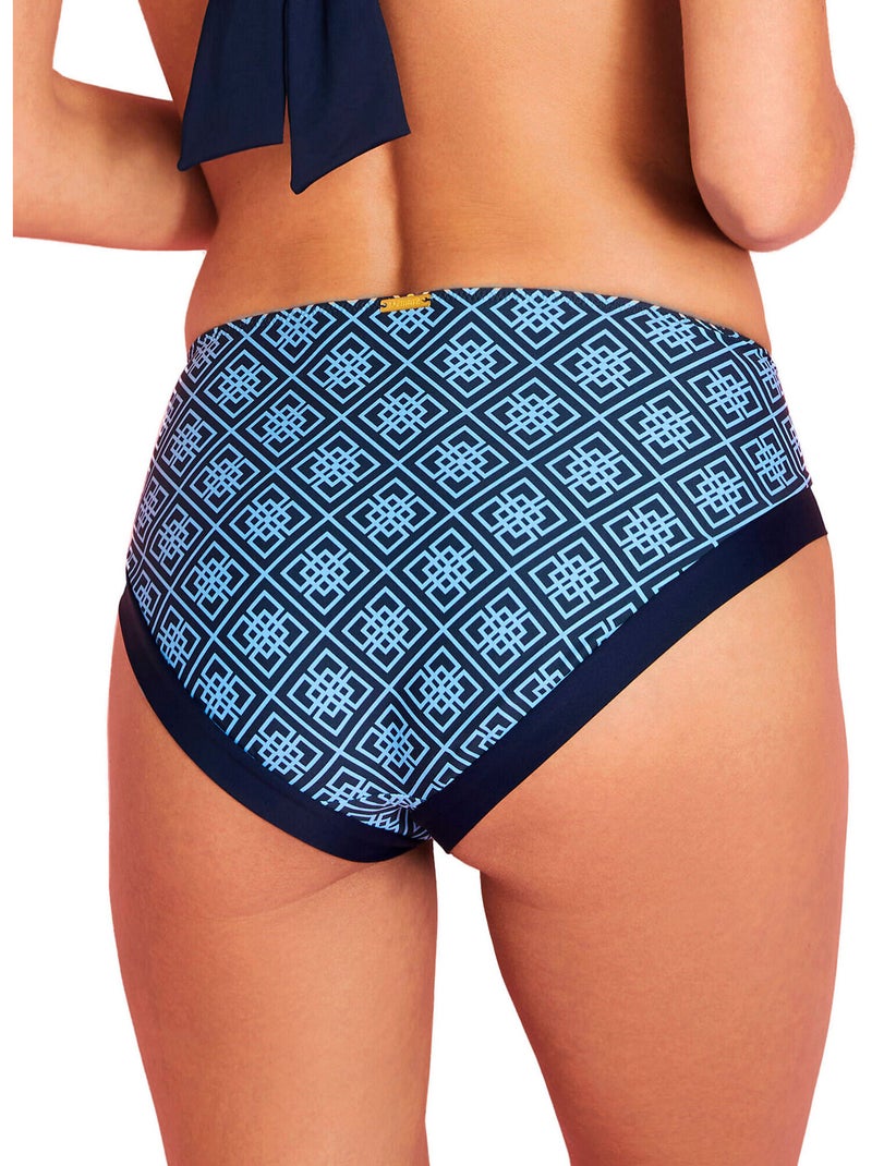 Bikinitopje met hoge taille bali Blauw - Kiabi