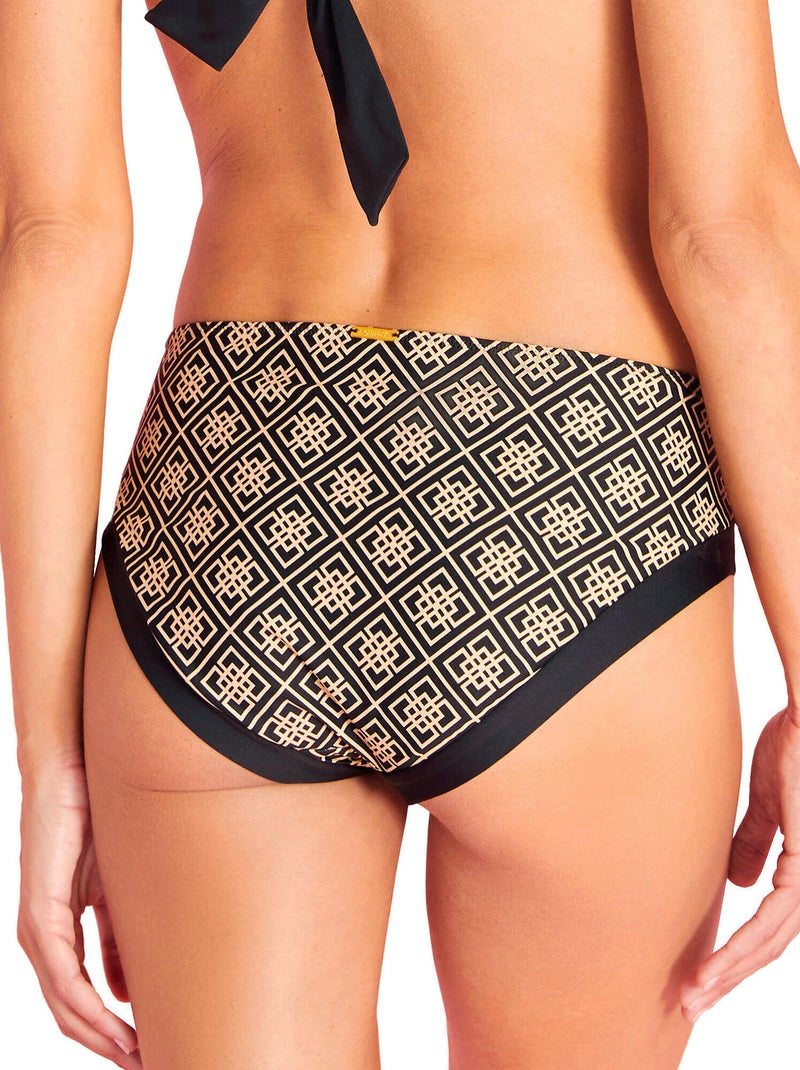Bikinitopje met hoge taille bali Zwart - Kiabi