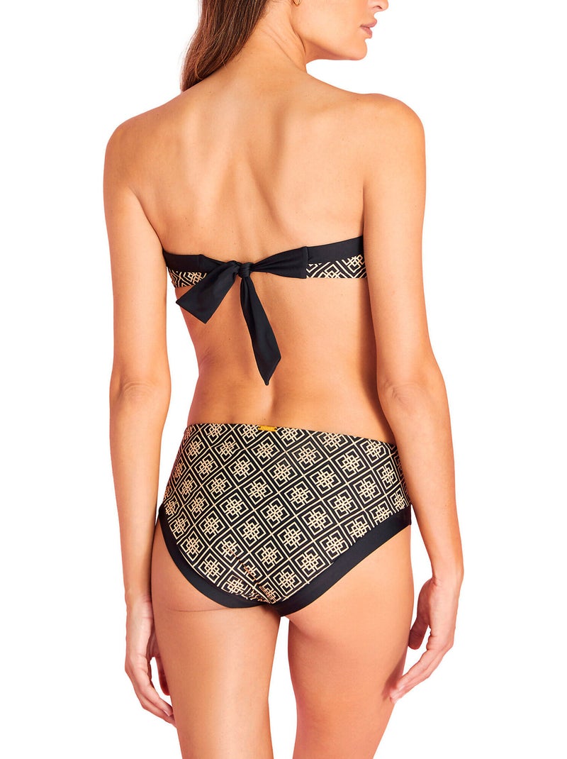 Bikinitopje met hoge taille bali Zwart - Kiabi