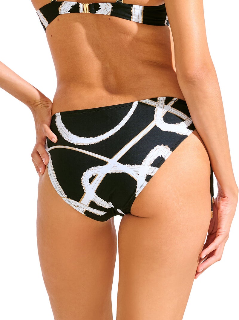 Bikinitopje met hoge taille en afneembare bandjes honolulu Zwart - Kiabi