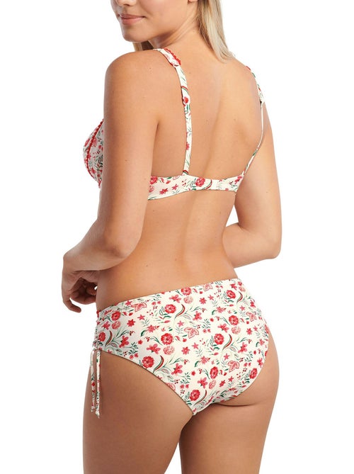 Bikinitopje met hoge taille en ruches aan de zijkanten java - Kiabi Bikinitopje met hoge taille en ruches aan de zijkanten java - Kiabi