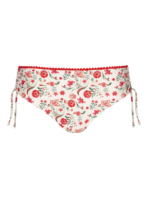 Bikinitopje met hoge taille en ruches aan de zijkanten java - Kiabi Bikinitopje met hoge taille en ruches aan de zijkanten java - Kiabi