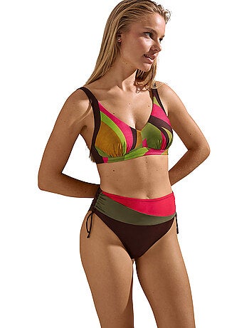 Bikinitopje met hoge taille en verstelbare zijkanten viviero