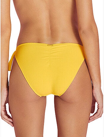 Bikinitopje met lage taille en knopen miami