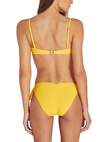 Bikinitopje met lage taille en knopen miami
