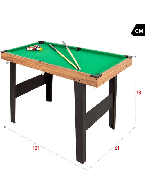 Billard américain 121x61x78 cm cb games - Kiabi Billard américain 121x61x78 cm cb games - Kiabi
