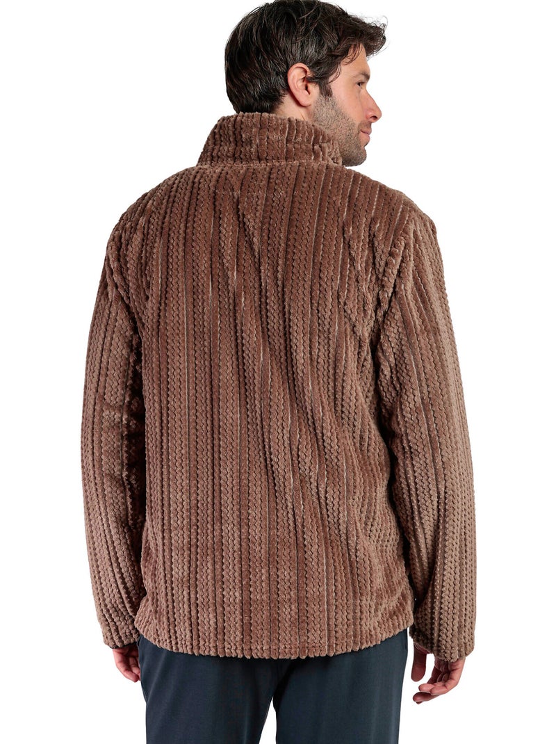 Binnenjas met rits cinnamon Bruin - Kiabi