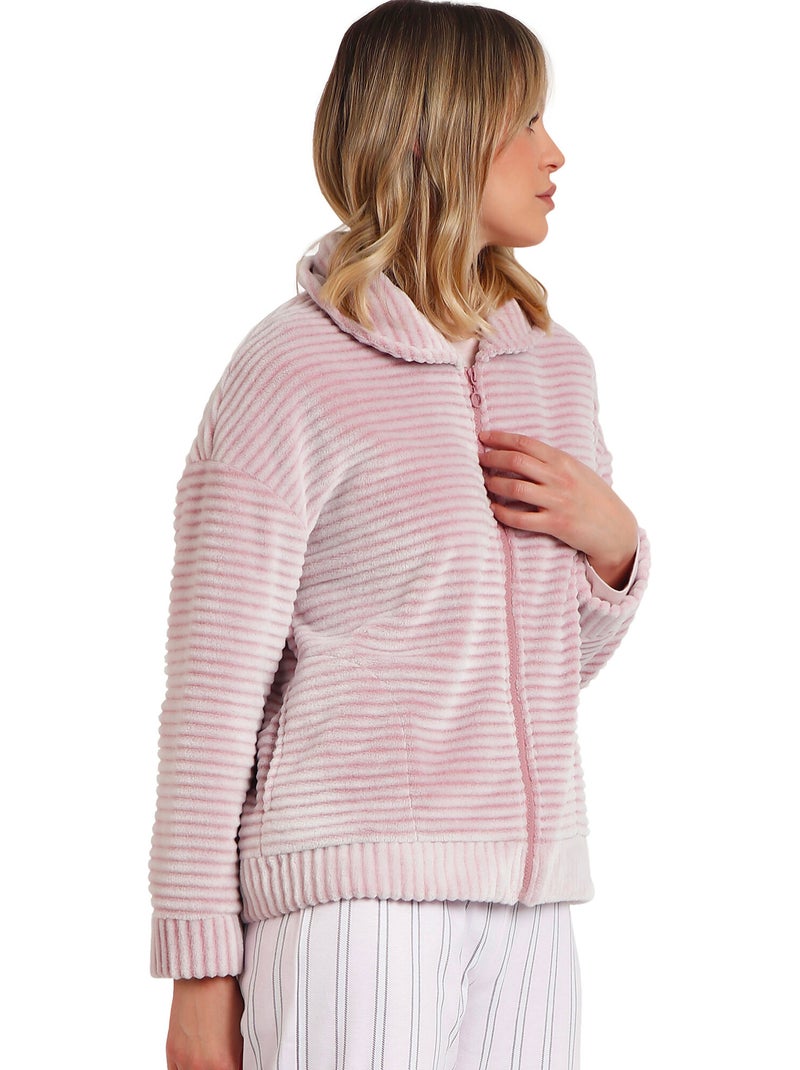 Binnenjas met rits magic time Roze - Kiabi