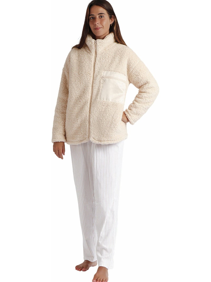 Binnenjas soft home Beige - Kiabi