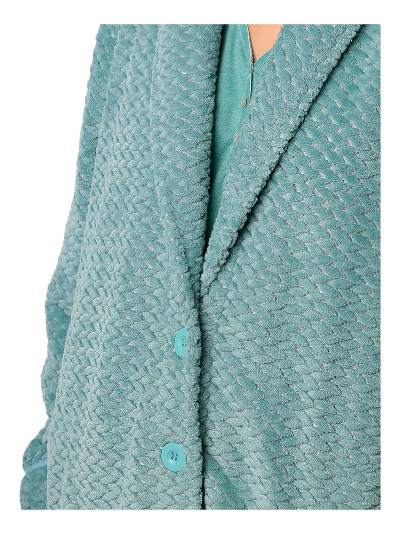 Binnenjas soft peacock Turkoois - Kiabi