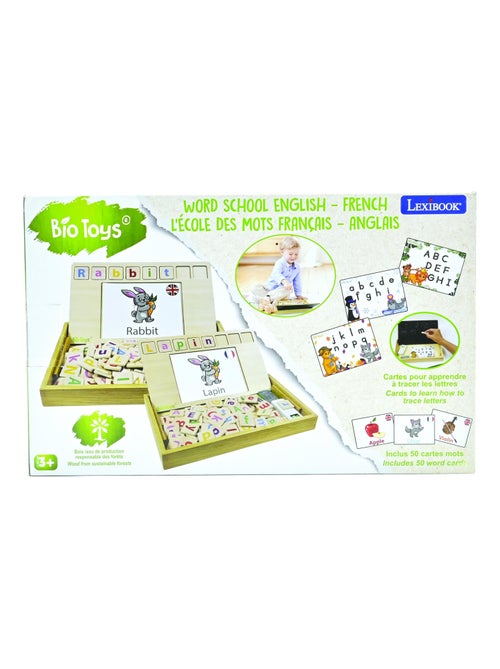 Bio speelgoed woordenschool tweetalig english - french – houten speelgoed - Kiabi Bio speelgoed woordenschool tweetalig english - french – houten speelgoed - Kiabi