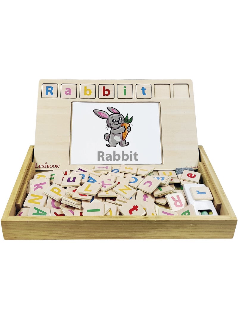 Bio toys l’ecole des mots bilingue anglais-espagnol - jeu en bois Beige - Kiabi
