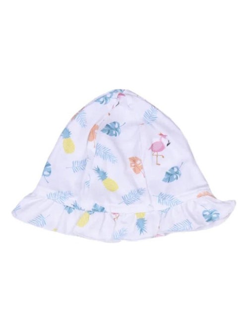 Biologisch katoenen babyjurk en hoedje set, tropi collectie - Kiabi Biologisch katoenen babyjurk en hoedje set, tropi collectie - Kiabi
