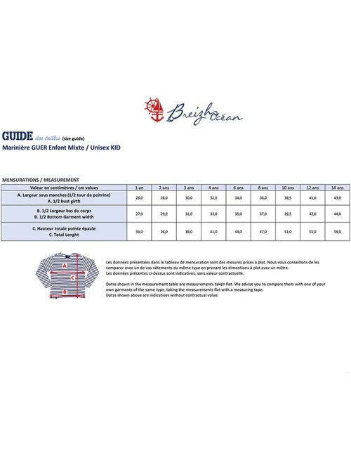 Biologisch katoenen gestreepte shirt 'Breizh Océan', dik gestreept T-shirt, voor jongens of meisjes - Kiabi Biologisch katoenen gestreepte shirt 'Breizh Océan', dik gestreept T-shirt, voor jongens of meisjes - Kiabi