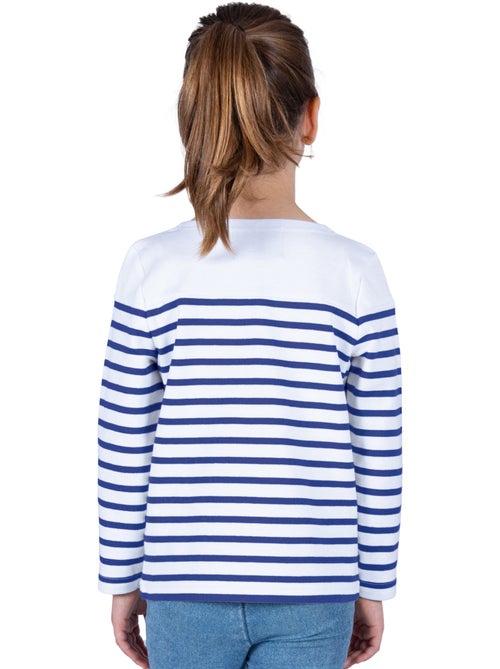 Biologisch katoenen gestreepte shirt 'Breizh Océan' T-shirt met lange mouwen voor jongens en meisjes - Kiabi Biologisch katoenen gestreepte shirt 'Breizh Océan' T-shirt met lange mouwen voor jongens en meisjes - Kiabi