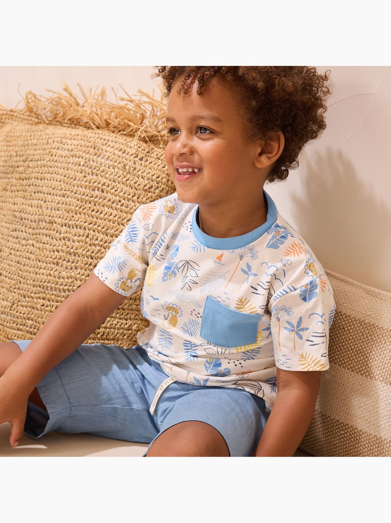 Biscarosse kinder-T-shirt Blauw - Kiabi