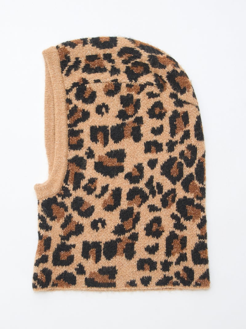 Bivakmuts van dik tricot Bruin - Kiabi