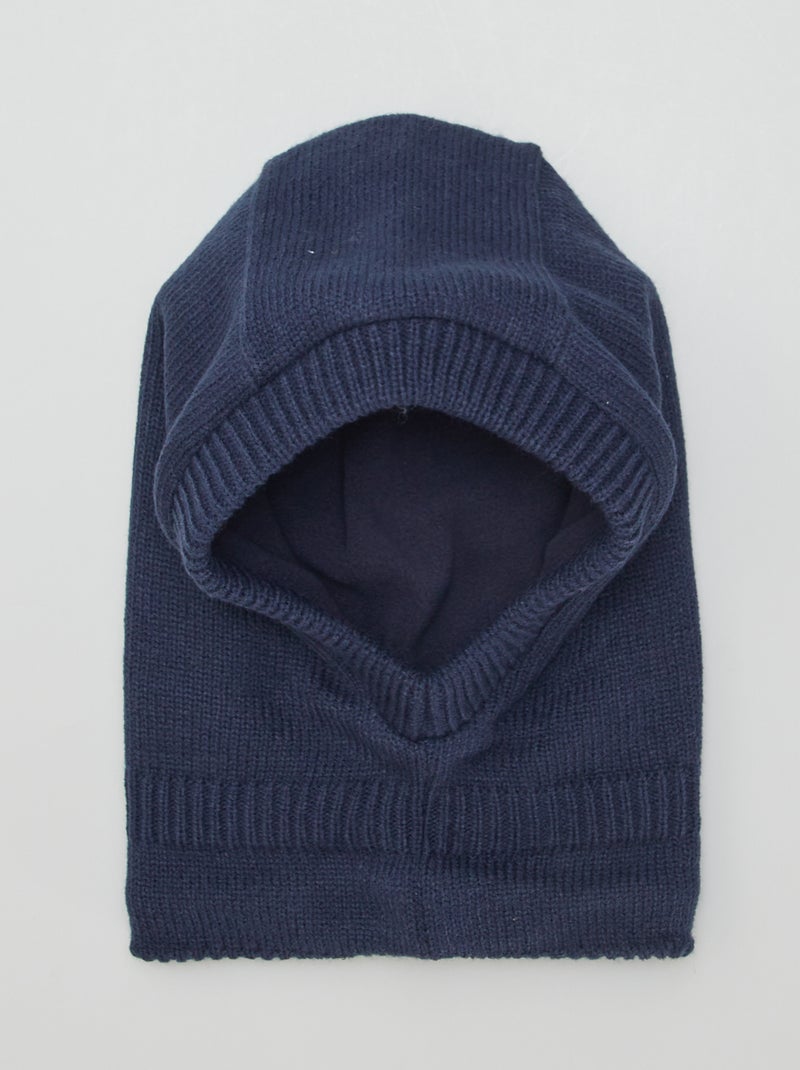 Bivakmuts van tricot BLAUW - Kiabi