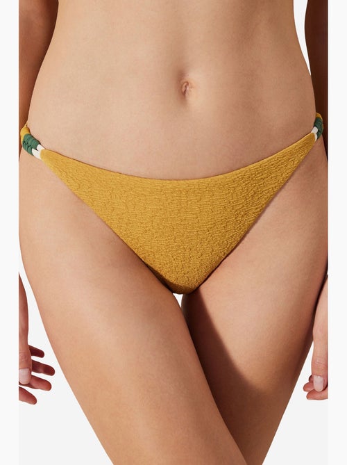 Blanca bikinislip met structuur aan de zijkant en macramé penti - Kiabi