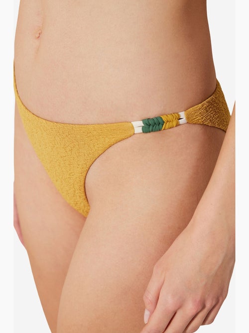 Blanca bikinislip met structuur aan de zijkant en macramé penti - Kiabi