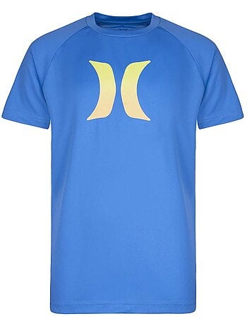 Blauw t-shirt voor jongens met ombre icon upf