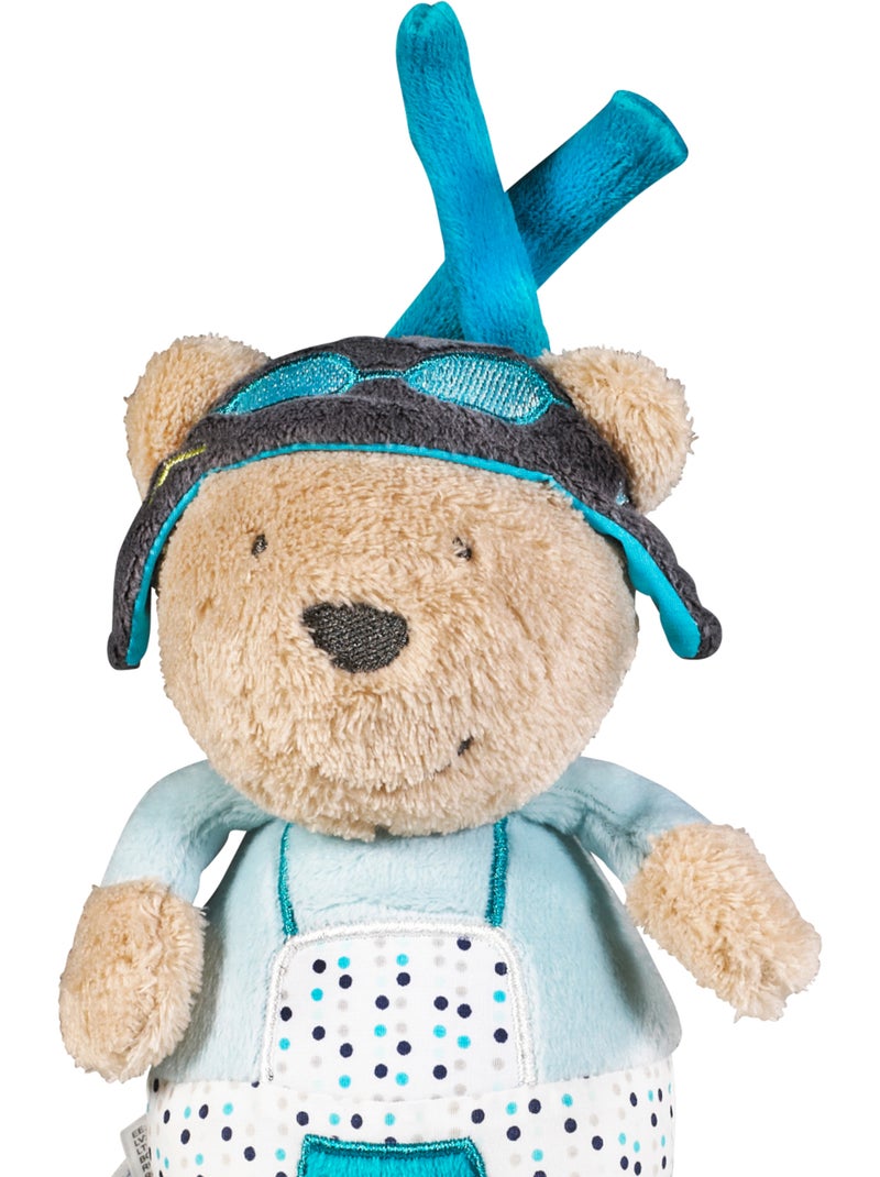 Blauwe fluwelen mini-musical Blauw - Kiabi