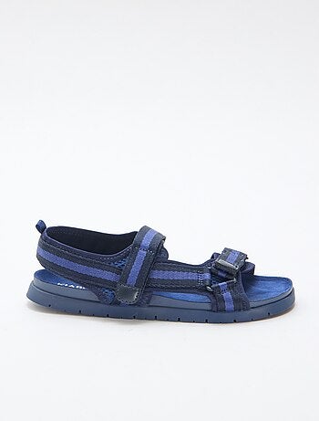 Blauwe sandalen met klittenband