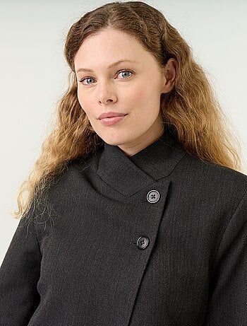 Blazer à col montant avec effet croisé