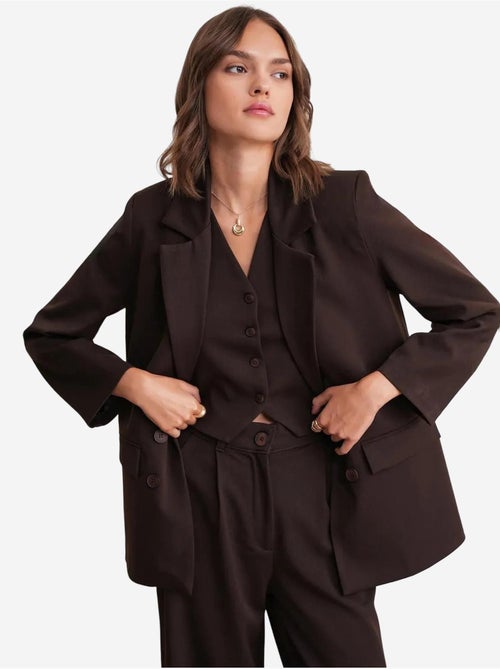 Blazer à manches longues avec détails en plumes artificielles mixray - Kiabi Blazer à manches longues avec détails en plumes artificielles mixray - Kiabi