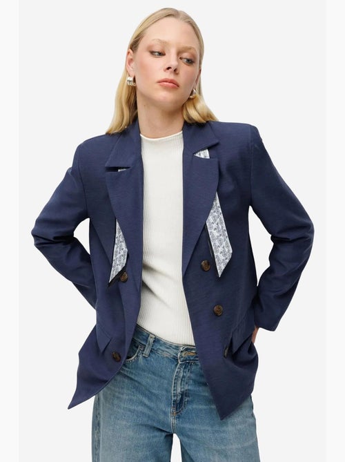 Blazer à manches longues et patch mixray - Kiabi Blazer à manches longues et patch mixray - Kiabi