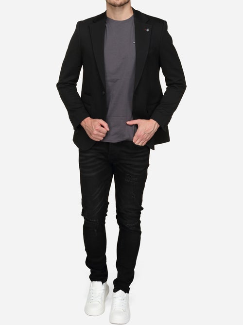 Blazer casual col tailleur - Kiabi