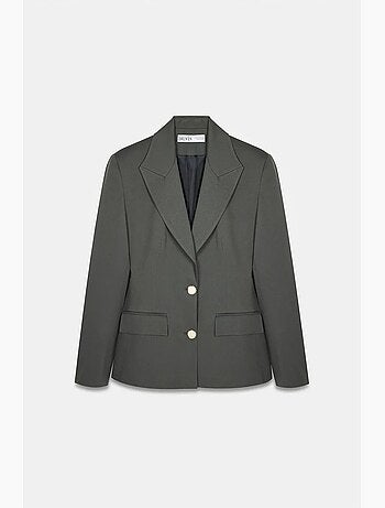 Blazer cintré en crêpe à col châle dilvin