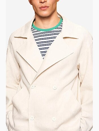 Blazer croisé en lin giesto