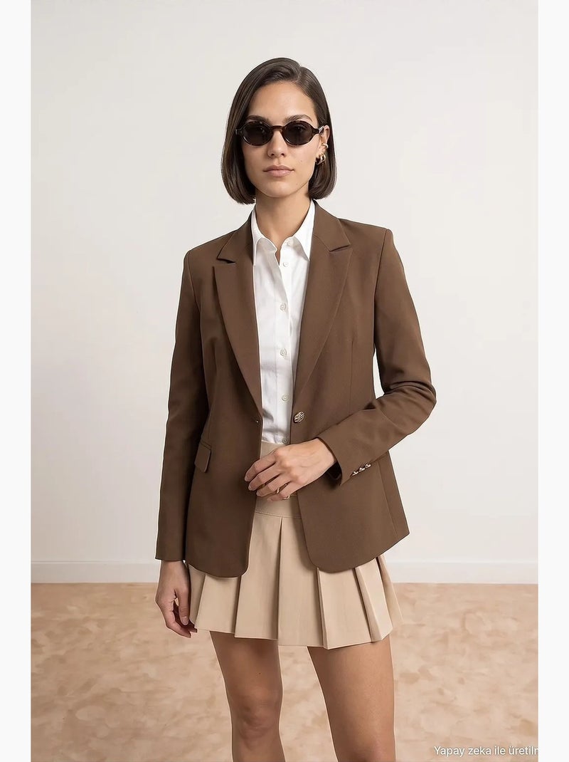 Blazer dilvin Marron - Kiabi