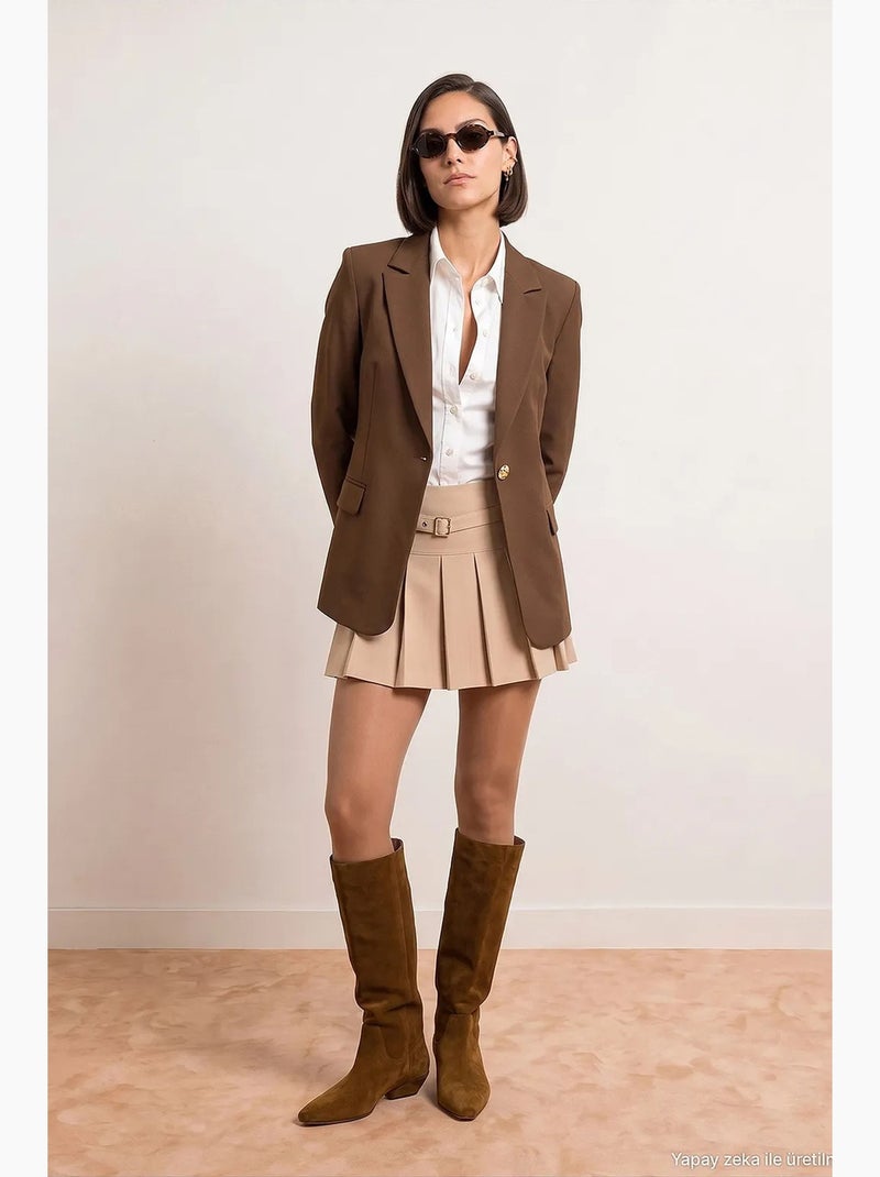 Blazer dilvin Marron - Kiabi