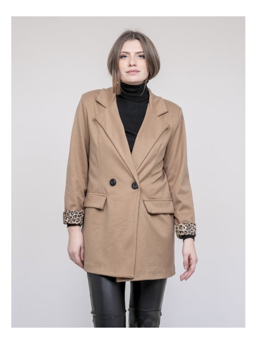 Blazer doublure léopard uvanie - Kiabi