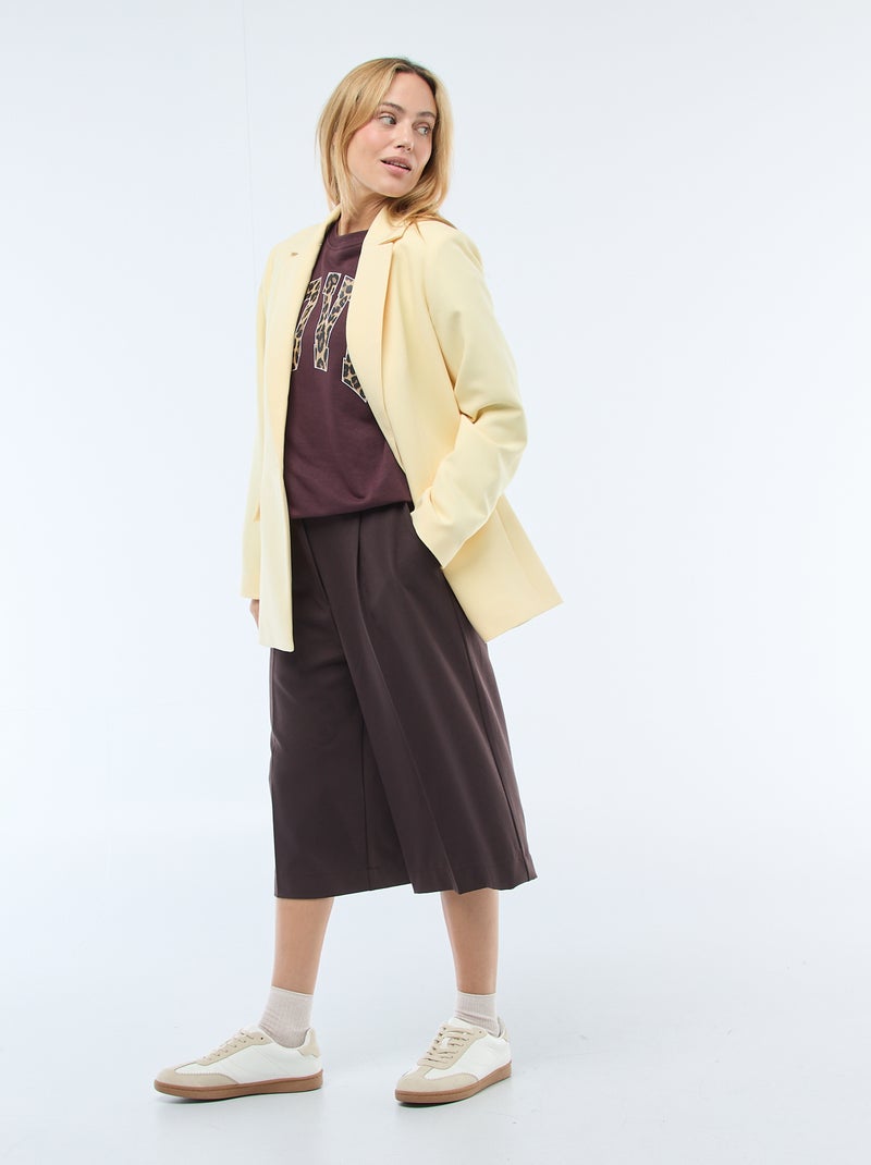 Blazer droit Jaune - Kiabi