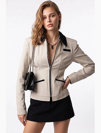 Blazer en coton mixray