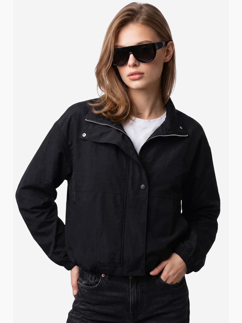 Blazer en coton mixray Noir - Kiabi